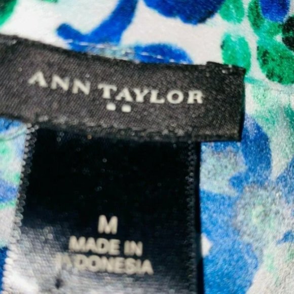 TRDUP- Ann Taylor Womens Medium Floral Print Ruffle Neckline Sleeveless - Picture 8 of 9